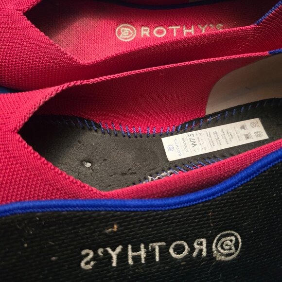 Rothy's hot pink flats 7.5 - Picture 3 of 3
